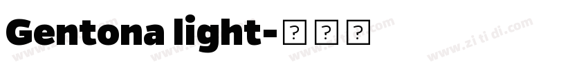 Gentona light字体转换